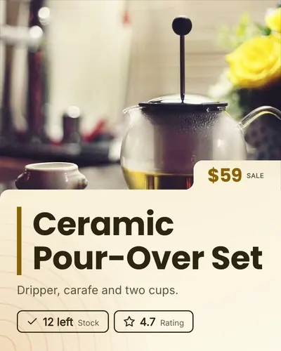 Ceramic Pour-Over Set